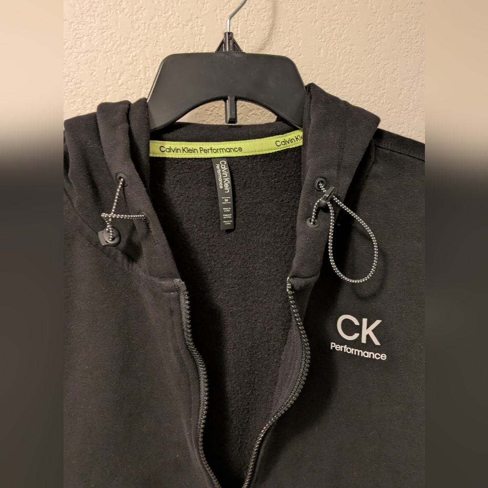 Calvin Klein Black Half Zip Hoodie - Picture 6 of 8